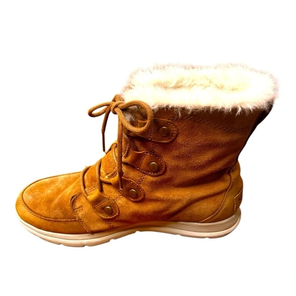 Sorel Explorer II Joan Boot-Faux Fur Lined Waterproof Leather Winter Boot-Size10 - Picture 6 of 9